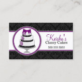 Gourmet Cake Bakery Business Card (Front)
