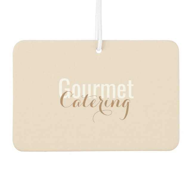 Gourmet Catering Air Freshener  (Front)