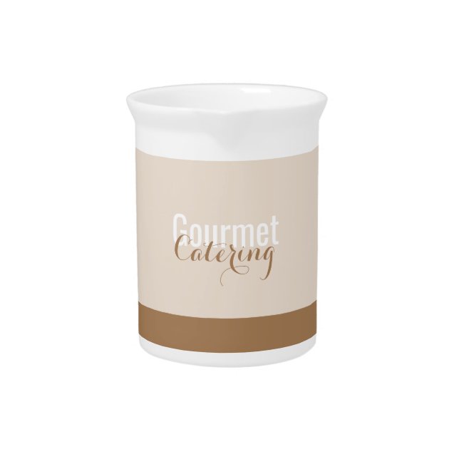 Gourmet Catering Beverage Pitcher (Front)