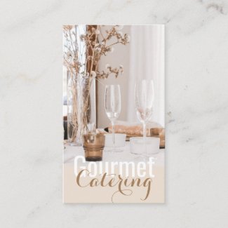 Gourmet Catering Business Card