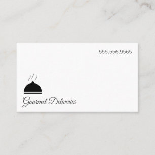 Gourmet Catering Cooking Services Business Card