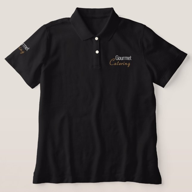 Gourmet Catering Embroidered Polo (Design Front)