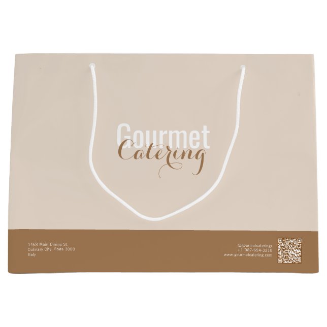 Gourmet Catering Large Gift Bag (Front)