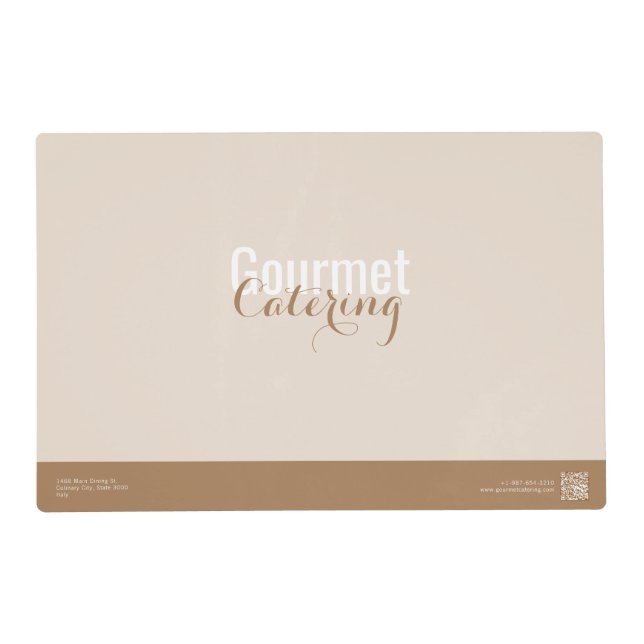 Gourmet Catering  Placemat (Front)