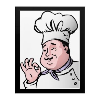 Gourmet Chef Acrylic Print by Awesoma at Zazzle