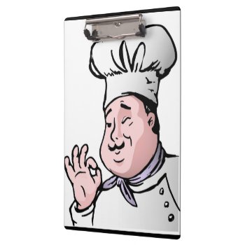 Gourmet Chef Clipboard by Awesoma at Zazzle