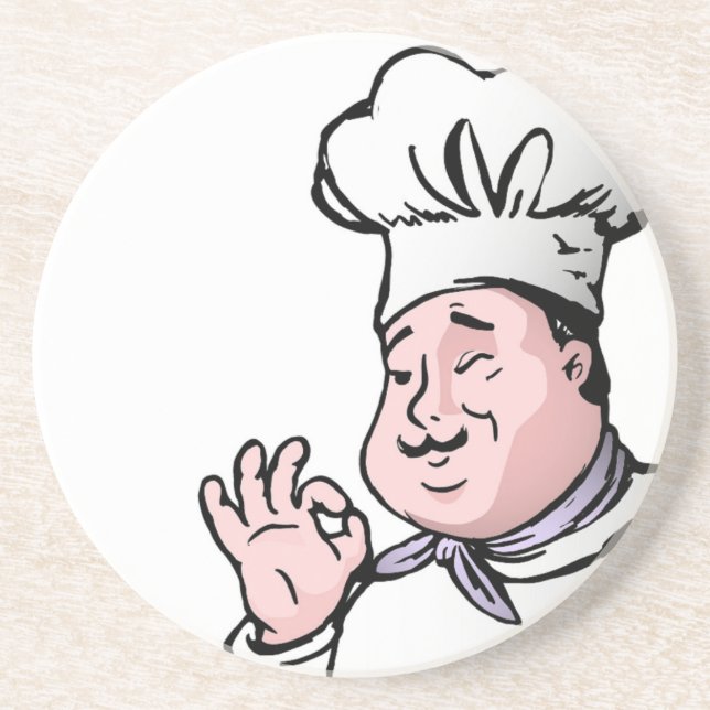 GOURMET CHEF DRINK COASTER (Front)