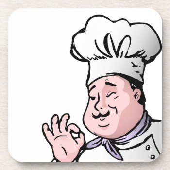 Gourmet Chef Drink Coaster by Awesoma at Zazzle
