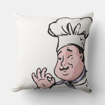 Gourmet Chef Outdoor Pillow by Awesoma at Zazzle