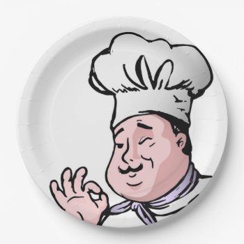 Gourmet Chef Paper Plates by Awesoma at Zazzle