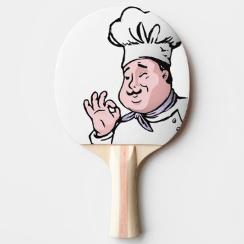 Gourmet Chef Ping Pong Paddle by Awesoma at Zazzle