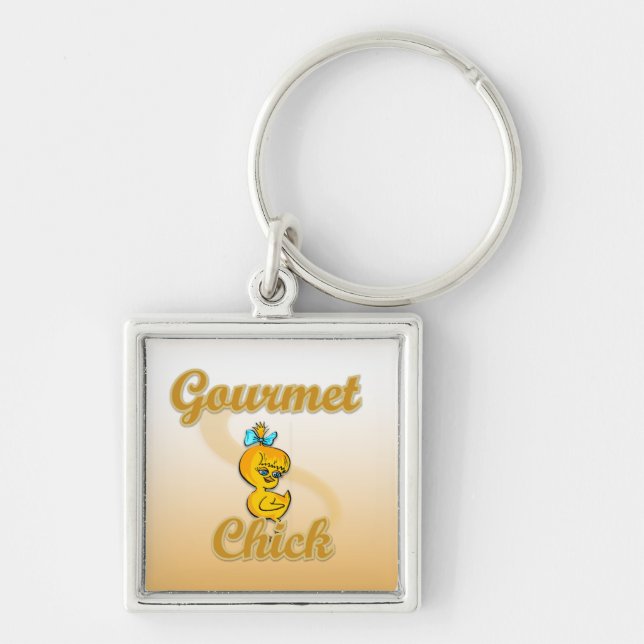 Gourmet Chick Keychain (Front)