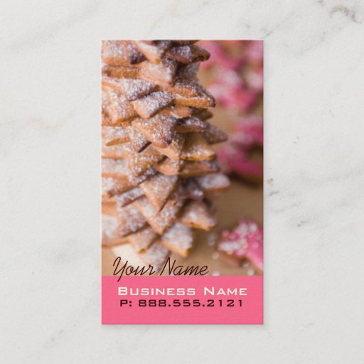 Customizable Gourmet Cookies Business Cards