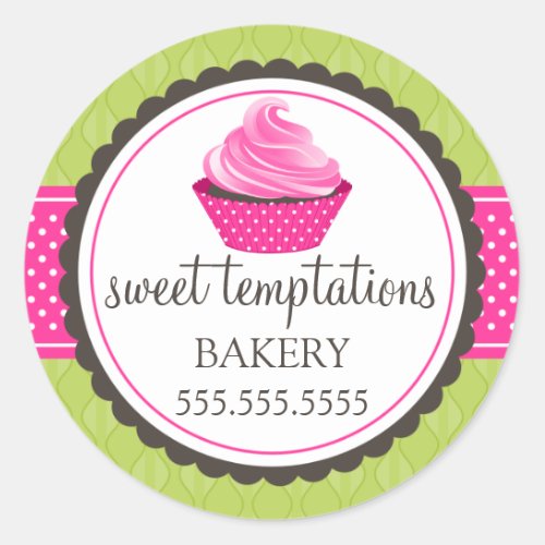 Gourmet Cupcake Bakery Box Seals