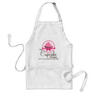 Gourmet Cupcake Bakery Business Custom Adult Apron