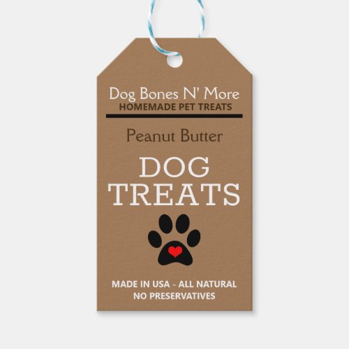 Gourmet Dog Treats  Custom Labels