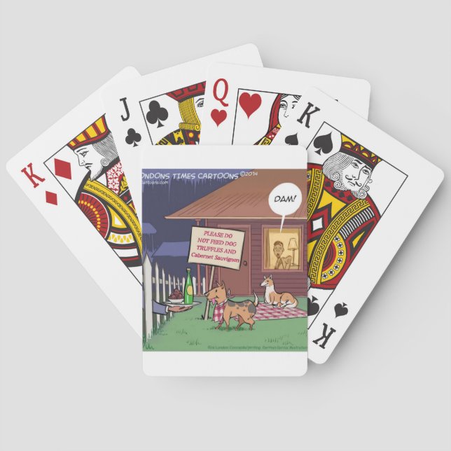 Gourmet Dogs Funny Poker Cards (Back)