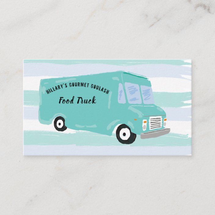 Gourmet Food Truck Business Cards Zazzle