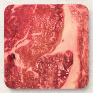 Gourmet Grill Master Ribeye Steak Photo Drink Coaster