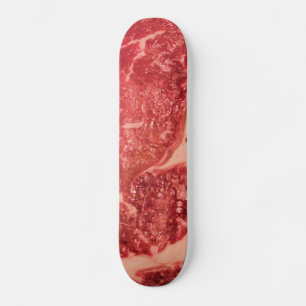 Gourmet Grill Master Ribeye Steak Photo Skateboard Deck