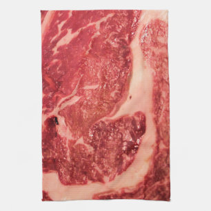 Gourmet Grill Master Ribeye Steak Photo Towel