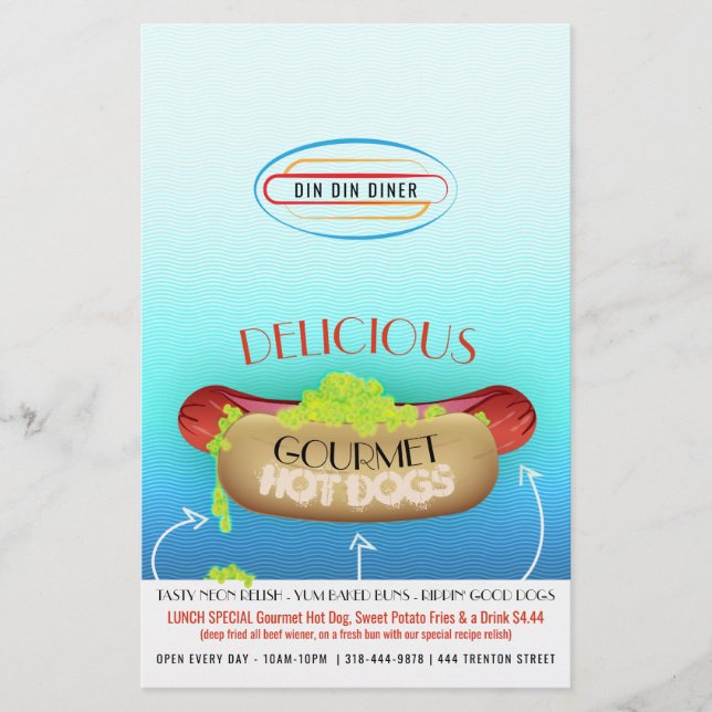 GOURMET HOT DOG FLYER (Front)