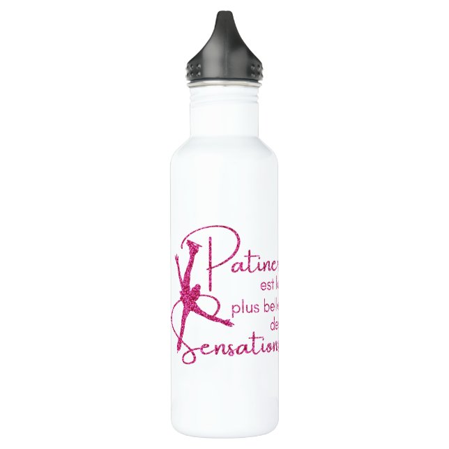 Gourmet patina Brilliant pink sensation Stainless Steel Water Bottle (Left)