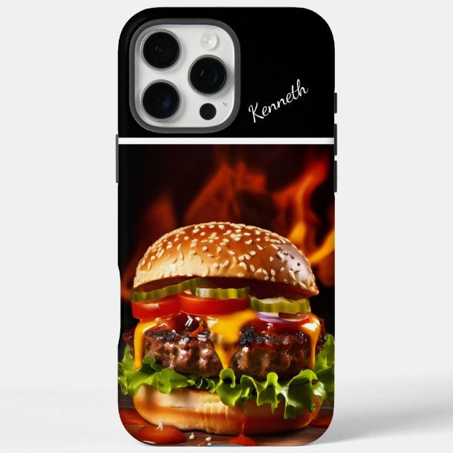Gourmet Steaming Cheeseburger Case-Mate iPhone Case (Back)