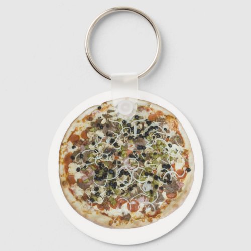 Gourmet Supreme Pizza Keychain