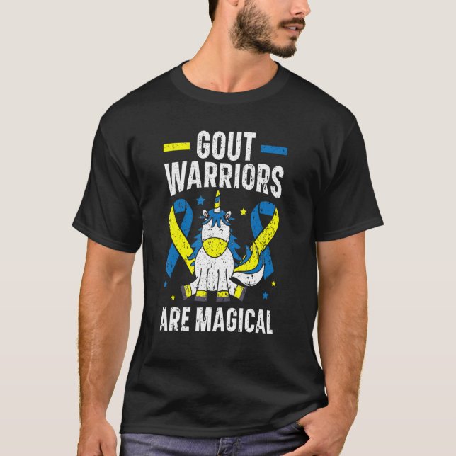 Gout Warriors Are Magical Unicorn Gout Awareness A T-Shirt (Front)