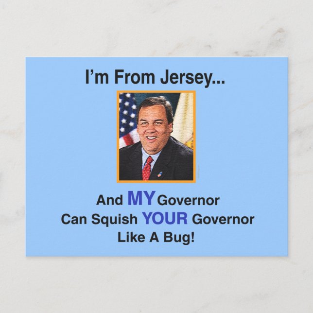 Gov. Chris Christie Postcard (Front)