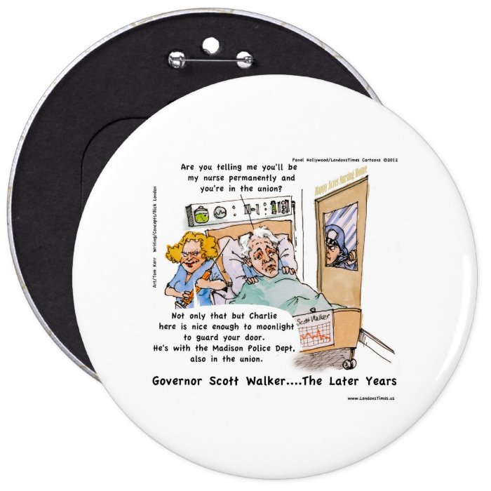 Gov Scott Walker Funny Satirical Gifts Tees Etc Buttons