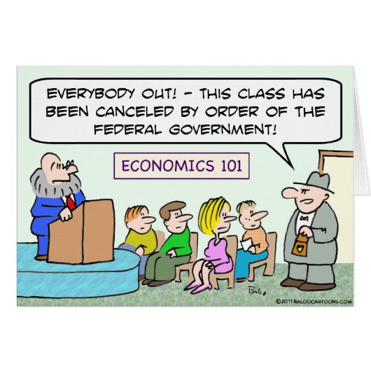 goverment closed economics class cards (Front Horizontal)