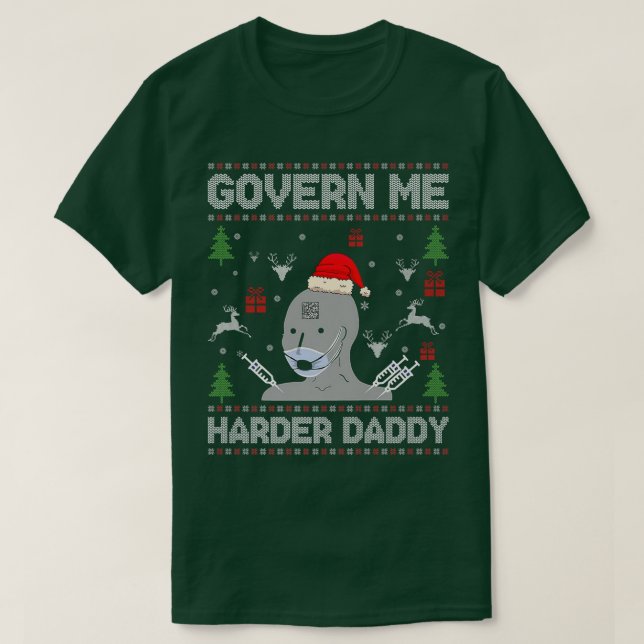 Govern Me Harder Daddy Ugly Christmas Sweater Prem (Design Front)