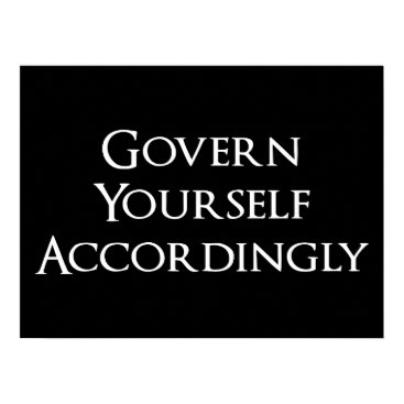Govern Yourself Accordingly Funny Lawyer Poster Govern Yourself Accordingly Funny Lawyer Poster