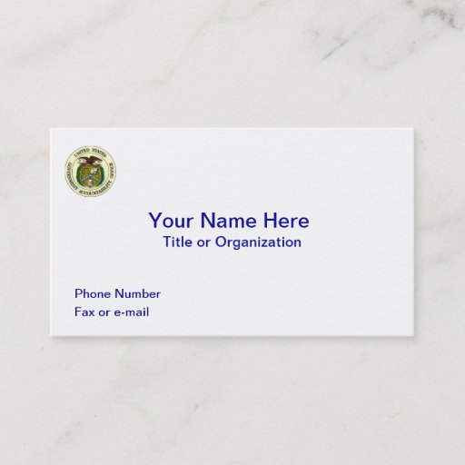 Customizable Government Accountability Office Business Card Templates
