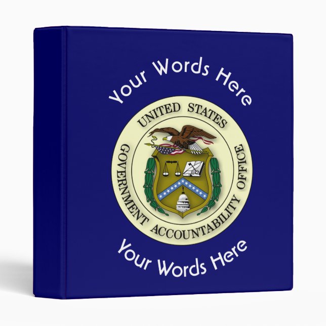 Government Accountability Office GAO Binder (Front/Spine)