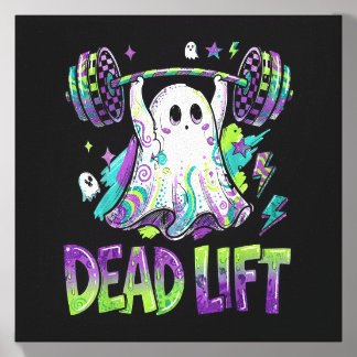 Government Agencydlift Funny Ghost Weight Lifting Canvas Photo Tile