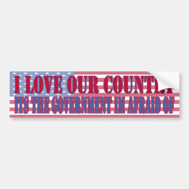 government bumper sticker (Front)