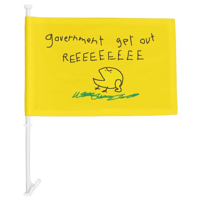Government get out REE SNEKRIGHT Gadsden Flag (Front)