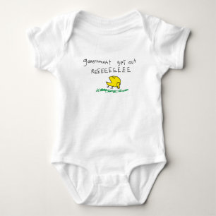 Government get out REE SNEKRIGHT Gadsden Flag Baby Bodysuit
