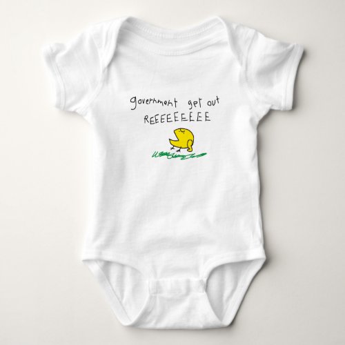 Government get out REE SNEKRIGHT Gadsden Flag Baby Bodysuit