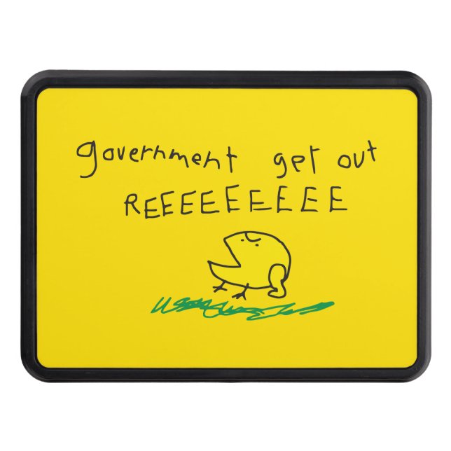 Government get out REE SNEKRIGHT Gadsden Flag Hitch Cover (Front)
