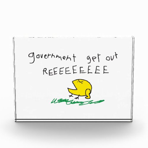 Government get out REE SNEKRIGHT Gadsden Flag Photo Block