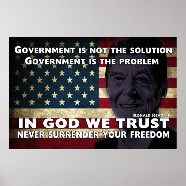 Government Is Not The Solution Poster (Front)