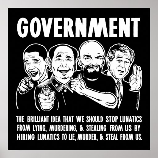 Government Lunatics Poster | Zazzle