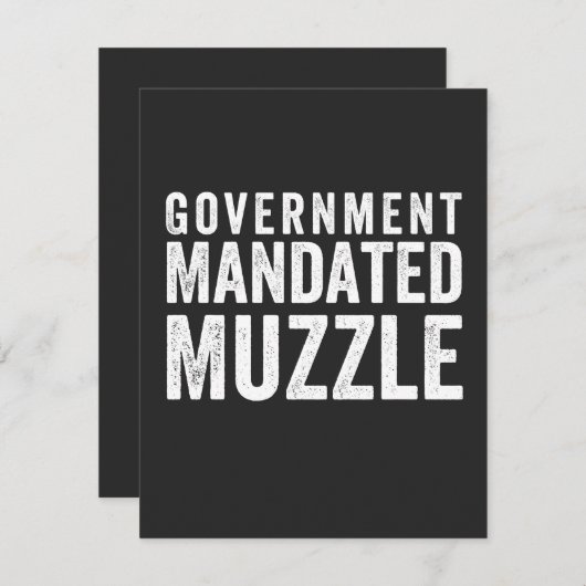 Government Mandated Muzzle (Front/Back)