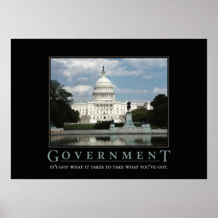 Government Motivational Parody Print