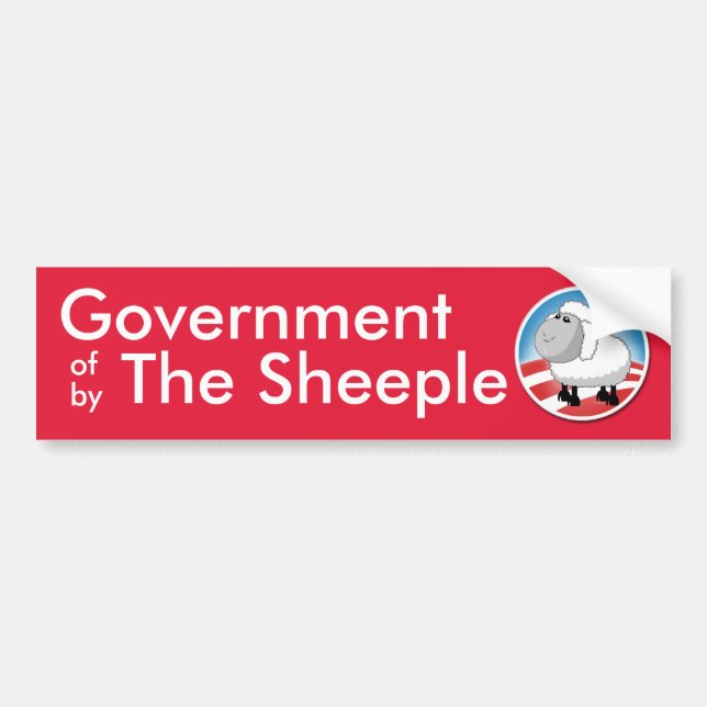 Government of the Sheeple Bumper Sticker (Front)