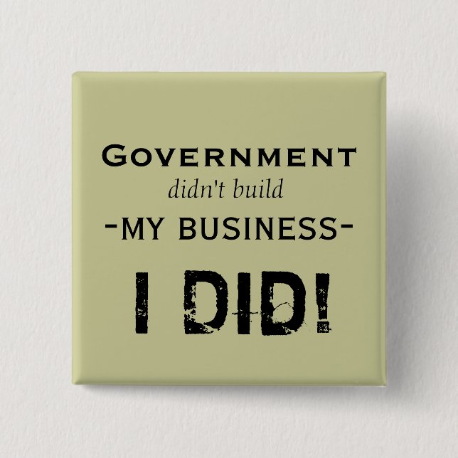 Government... Pinback Button (Front)